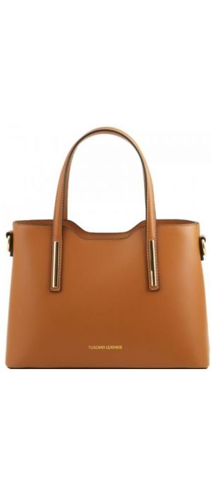 Γυναικεία Τσάντα Δερμάτινη Olimpia S Tuscany Leather TL141521 Κονιάκ