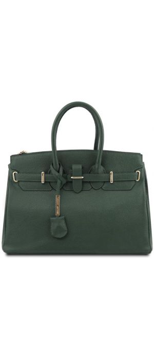 Γυναικεία Τσάντα Δερμάτινη Tuscany Leather TL141529 Κυπαρισσί