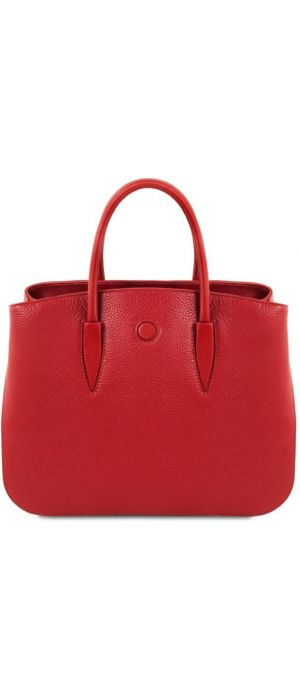 Γυναικεία Τσάντα Δερμάτινη Camelia Tuscany Leather TL141728 Κόκκινο lipstick