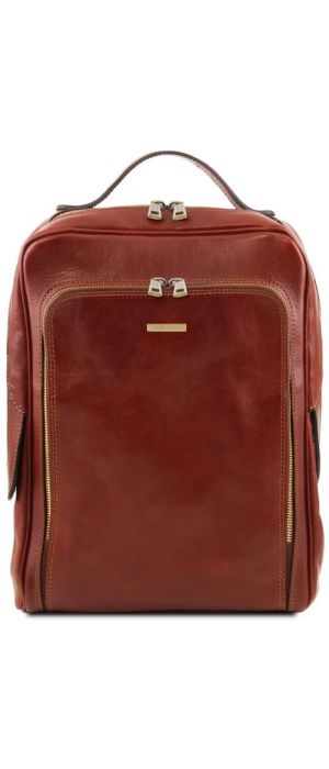 Ανδρική Τσάντα Πλάτης Δερμάτινη Bangkok 13.3 ίντσες Tuscany Leather TL141793 Καφέ