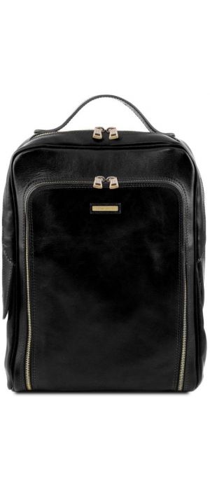 Ανδρική Τσάντα Πλάτης Δερμάτινη Bangkok 13.3 ίντσες Tuscany Leather TL141793 Μαύρο