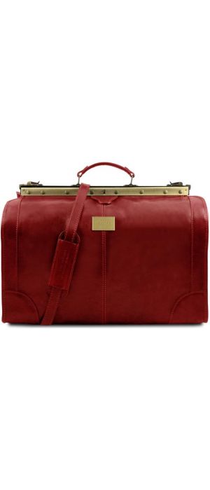 Ιατρική Τσάντα Δερμάτινη Madrid Large Tuscany Leather TL1022 Κόκκινο