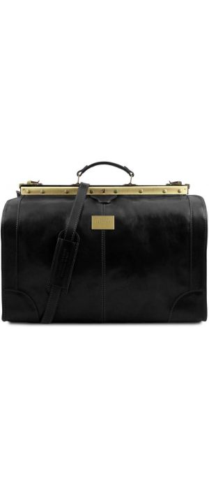 Ιατρική Τσάντα Δερμάτινη Madrid Large Tuscany Leather TL1022 Μαύρο