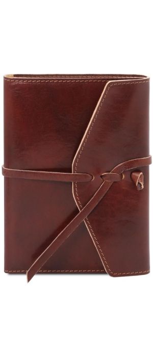 Σημειωματάριο Δερμάτινο Tuscany Leather TL142027 Καφέ