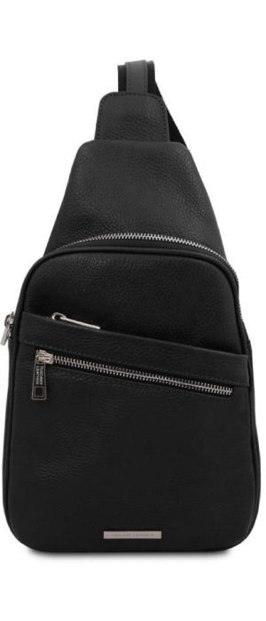 Ανδρικό Τσαντάκι Δερμάτινο Albert Tuscany Leather TL142022 Μαύρο