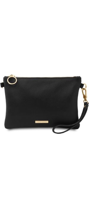 Γυναικείο Τσαντάκι Δερμάτινο Tuscany Leather TL142029 Μαύρο