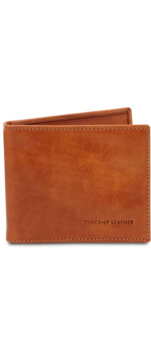 Δερμάτινη θήκη για Επαγγελματικές / Πιστωτικές κάρτες Tuscany Leather TL142055 Μελί