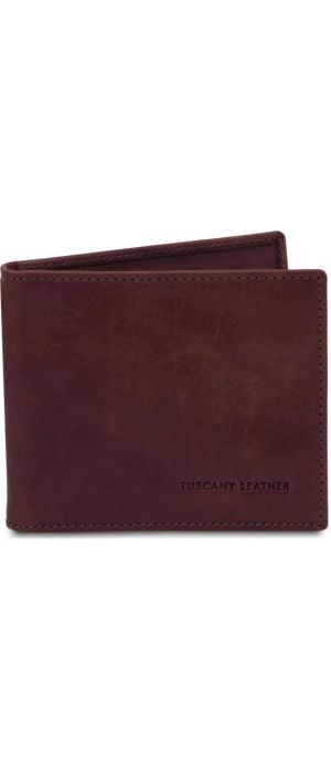 Δερμάτινη θήκη για Επαγγελματικές / Πιστωτικές κάρτες Tuscany Leather TL142055 Καφέ σκούρο