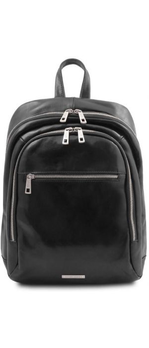 Τσάντα Πλάτης Δερμάτινη Perth Tuscany Leather TL142049 Μαύρο