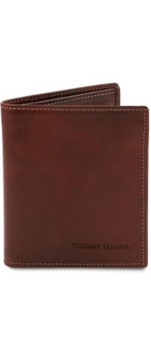 Ανδρικό Πορτοφόλι Δερμάτινο Tuscany Leather TL142064 Καφέ