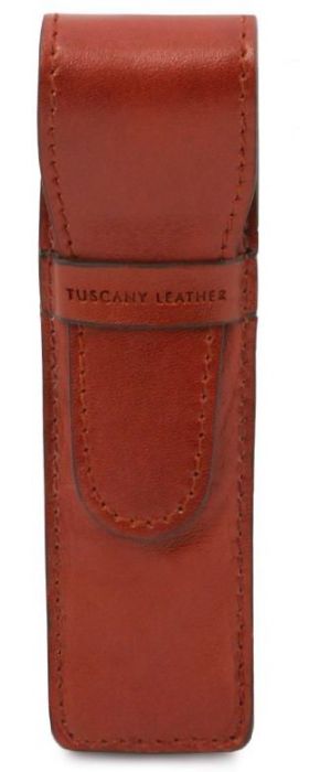 Δερμάτινη θήκη μονή για στυλό / πένα Tuscany Leather TL142131 Μελί