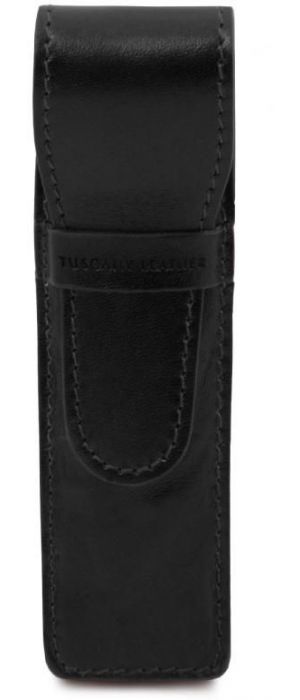 Δερμάτινη θήκη μονή για στυλό / πένα Tuscany Leather TL142131 Μαύρο