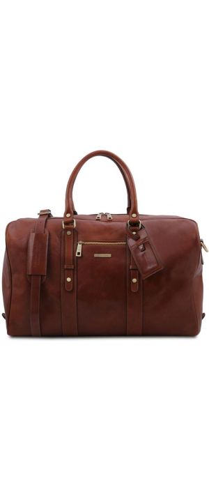 Σάκος ταξιδίου δερμάτινος TL Voyager Tuscany Leather TL142140 Καφέ