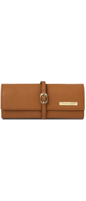 Δερμάτινη θήκη για Κοσμήματα Tuscany Leather TL142193 Κονιάκ