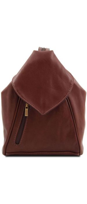 Γυναικεία Τσάντα Δερμάτινη Delhi Tuscany Leather TL140962 Καφέ