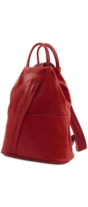 Γυναικείο Τσαντάκι Δερμάτινο Shanghai Tuscany Leather TL140963 Κόκκινο