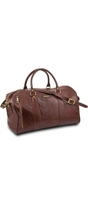 Σάκος Ταξιδίου Δερμάτινος TL Voyager L Tuscany Leather TL141794 Καφέ