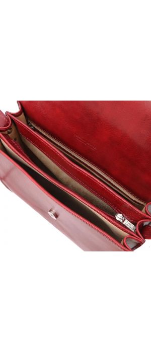 Γυναικεία Τσάντα Δερμάτινη Greta Tuscany Leather TL141958 Κόκκινο