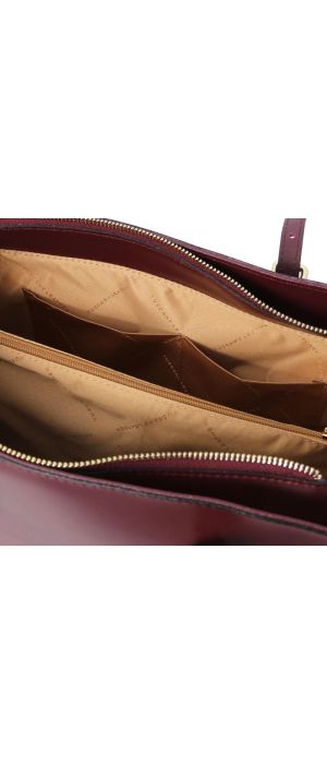 Γυναικεία Τσάντα Δερμάτινη Tuscany Leather TL142037 Μπορντώ