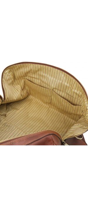 Σάκος Ταξιδίου Δερμάτινος Oslo Tuscany Leather TL141913 Καφέ