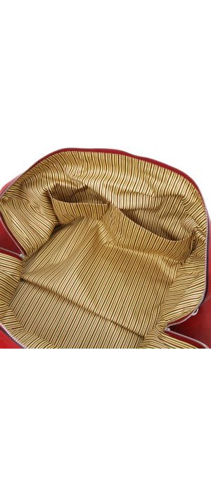 Σάκος Ταξιδίου Δερμάτινος Oslo Tuscany Leather TL141913 Κόκκινο