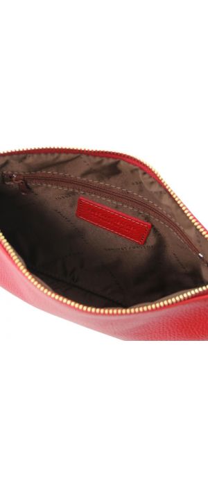 Γυναικείο Τσαντάκι Δερμάτινο Tuscany Leather TL142029 Κόκκινο lipstick