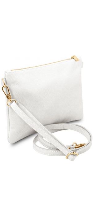 Γυναικείο Τσαντάκι Δερμάτινο Tuscany Leather TL142029 Λευκό