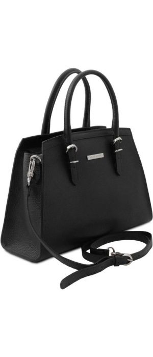 Γυναικεία Τσάντα Δερμάτινη Tuscany Leather TL142147 Μαύρο