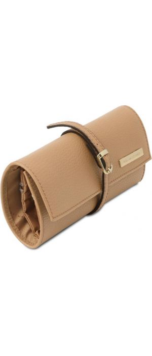Δερμάτινη θήκη για Κοσμήματα Tuscany Leather TL142193 Σαμπανιζέ