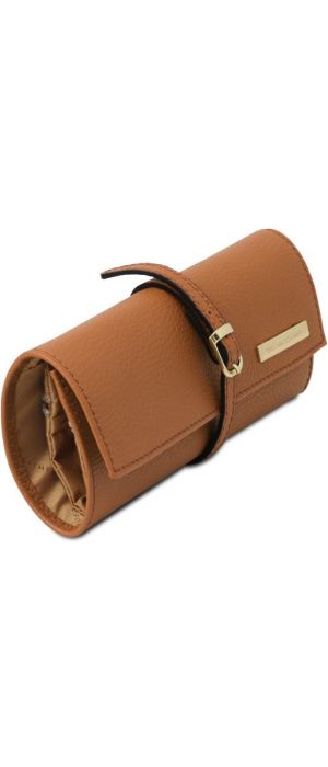 Δερμάτινη θήκη για Κοσμήματα Tuscany Leather TL142193 Κονιάκ