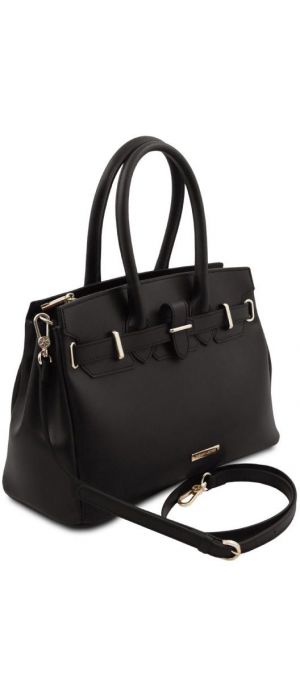 Γυναικεία Τσάντα Δερμάτινη Tuscany Leather TL142174 Μαύρο
