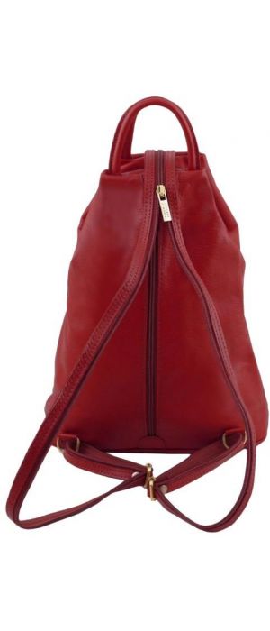 Γυναικείο Τσαντάκι Δερμάτινο Shanghai Tuscany Leather TL140963 Κόκκινο