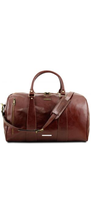Σάκος Ταξιδίου Δερμάτινος TL Voyager L Tuscany Leather TL141794 Καφέ