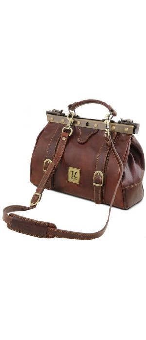 Ιατρική Τσάντα Δερμάτινη Mona Lisa Tuscany Leather TL10034 Καφέ