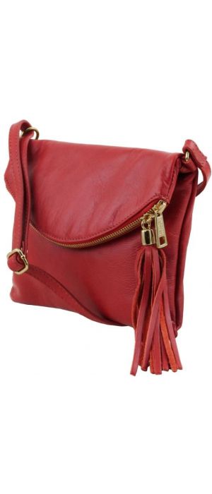 Γυναικείο Τσαντάκι Δερμάτινο TL Young Bag Tuscany Leather TL141153 Κόκκινο