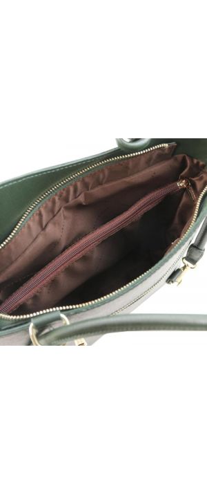 Γυναικεία Τσάντα Δερμάτινη Patty Tuscany Leather TL141455 Πράσινο σκούρο