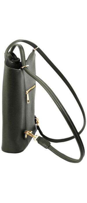 Γυναικεία Τσάντα Δερμάτινη Patty Tuscany Leather TL141455 Πράσινο σκούρο