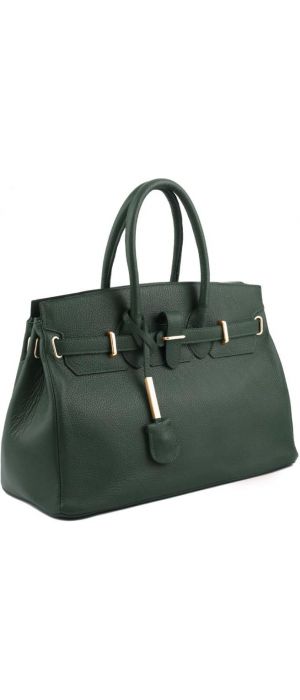 Γυναικεία Τσάντα Δερμάτινη Tuscany Leather TL141529 Κυπαρισσί