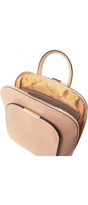 Τσάντα Πλάτης Δερμάτινη TL Bag Tuscany Leather TL141631 Nude