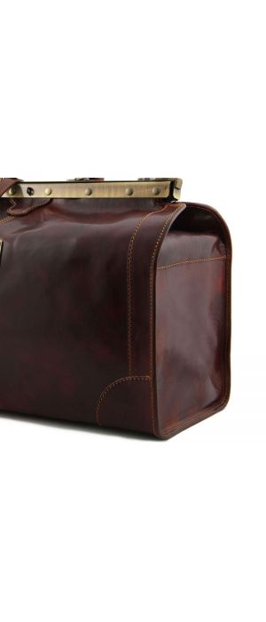 Ιατρική Τσάντα Δερμάτινη Madrid Large Tuscany Leather TL1022 Μαύρο