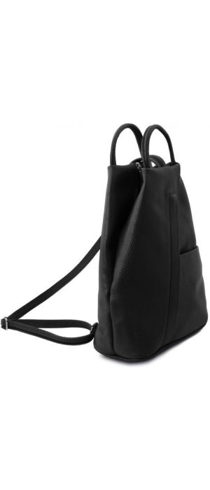 Γυναικείο Τσαντάκι Δερμάτινο Shanghai Tuscany Leather TL141881 Μαύρο