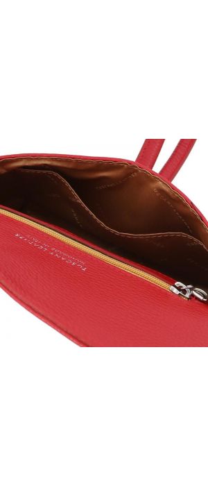 Γυναικείο Τσαντάκι Δερμάτινο Tuscany Leather TL141990 Κόκκινο Lipstick