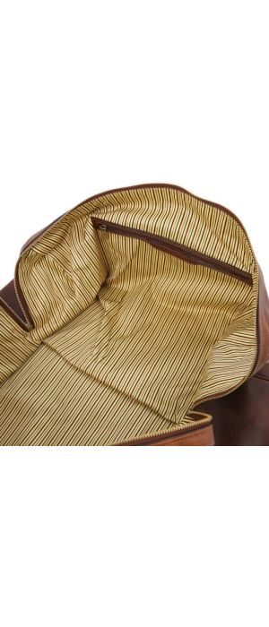 Σάκος Ταξιδίου Δερμάτινος Oslo Tuscany Leather TL141913 Καφέ