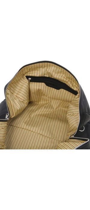Σάκος Ταξιδίου Δερμάτινος Oslo Tuscany Leather TL141913 Μαύρο