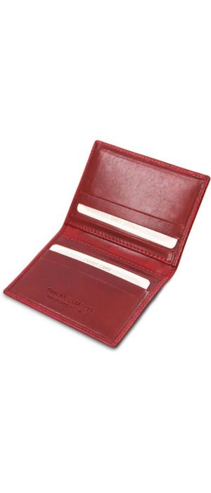 Δερμάτινη θήκη για Επαγγελματικές / Πιστωτικές κάρτες Tuscany Leather TL142063 Κόκκινο