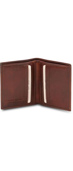 Ανδρικό Πορτοφόλι Δερμάτινο Tuscany Leather TL142064 Καφέ