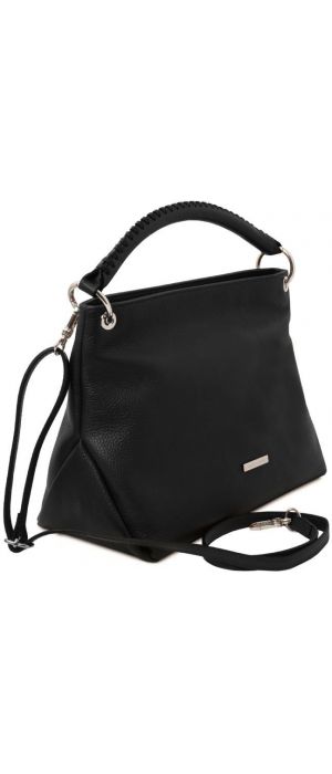 Γυναικεία Τσάντα Δερμάτινη Tuscany Leather TL142087 Μαύρο