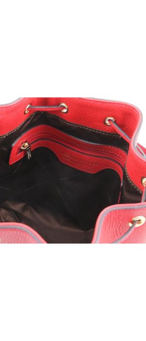 Γυναικεία Τσάντα Δερμάτινη Tuscany Leather TL142146 Κόκκινο lipstick