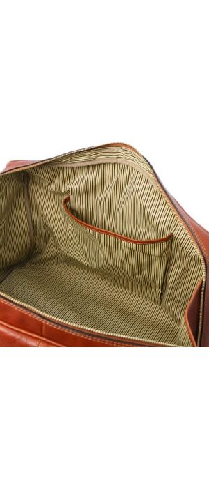 Σάκος ταξιδίου δερμάτινος TL Voyager Tuscany Leather TL142140 Μελί