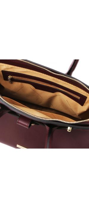 Γυναικεία Τσάντα Δερμάτινη Tuscany Leather TL142174 Μπορντώ